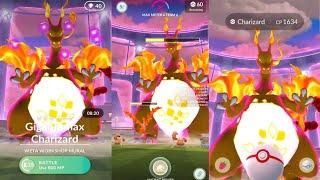 First Ever Gigantamax Charizard Raid in #pokémongo