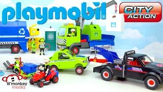 Playmobil City Action! Tow Truck, Recycling Truck, Lawn Mower and More!!