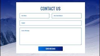 How To Create Contact Us Form In HTML and CSS | Make Contact Us Form Design