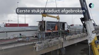 Eerste deel van het iconische viaduct werd afgebroken!