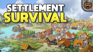 Jogo incrível de vilas, com demo disponível! - Settlement Survival | Jogo Rápido - Gameplay 4k PT-BR