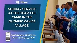 Sunday Service at the Team Fiji camp in the Olympic Games Village #fyp #fiji Video: Team Fiji