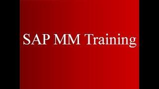 SAP MM Training - Transaction Customizing (Video 37) | SAP MM Material Management