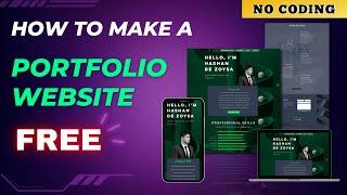 How to Make a Portfolio Website for FREE (For Beginners)