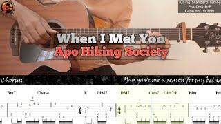 When I Met You - Apo Hiking Society | Guitar Fingerstyle Tabs + Chords + Lyrics