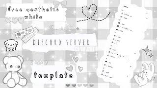  ₊˚⊹ free aesthetic white discord server template | discord tutorial 