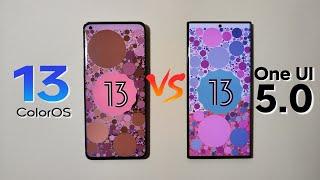 ColorOS 13 VS One Ui 5 - Oppo VS Samsung Android 13!