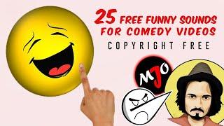 25 FREE Sounds Effects Copyright Free | Funny Sound Effects | Background Effects | Comedy Sounds