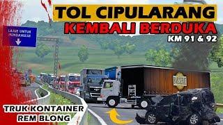 Crash Accident !!! Truk Kontainer Rem Blong Di Tol Cipularang Terbaru