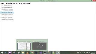WPF ListBox from MS SQL Database