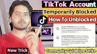 How To Unblocked Tik Tok Account Termporarily Blocked Hindi|Tiktok Account Problem Slove|TNC Channel