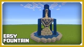 Minecraft: How To Build A Fountain 2 Tutorial (Easy Survival Minecraft Build)