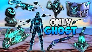 Free Fire But Only Ghost Items ChallengeGhost Criminal Bundle,Ghost Bag,Ghost Weapons All Items