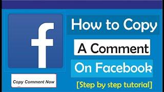 How To Copy A Comment On Facebook