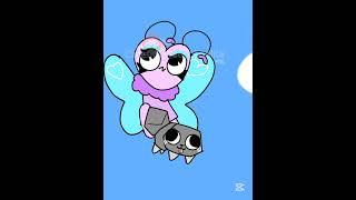 flutter and peb!(NOT A SHIP)