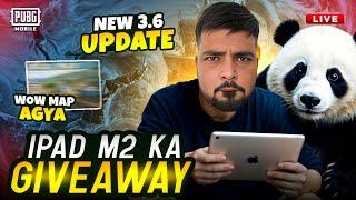 NEW IPAD GIVEAWAY - 3.6 UPDATE HERE & ROYALPASS  - PUBG LIVE STREAM