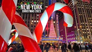 NYC Christmas 2023  6th Avenue, Rockefeller Christmas Tree, Saks Light Show, Radio City Music Hall