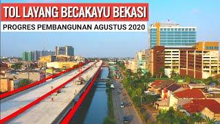 Proyek Tol Layang BECAKAYU Seksi II Kota Bekasi, Progres Agustus 2020