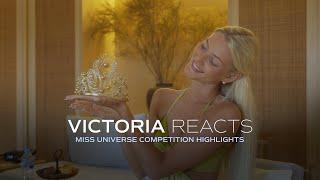 VICTORIA REACTS TO HER MISS UNIVERSE COMPETITION HIGHLIGHTS 