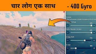  What Happen When i Play in New 400 "Gyro Sensitivity" in Pubg mobile new Update - GameXpro