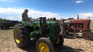 ROWDY John Deere D Startup and Tractor Pull