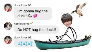 BTS TEXTS ► the one with the SaVagE dUcK