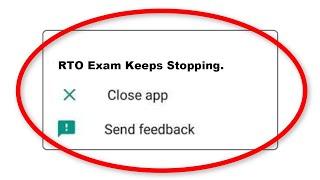 How To Fix RTO Exam Apps Keeps Stopping Error Android & Ios - Fix RTO Exam App Not Open Problem