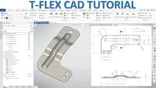 T-FLEX CAD Tutorial #9 | 3D Surface Model Basic Beginners