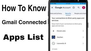 Gmail Connected Apps And Sites Check Kare- How To Know Gmail Connected Apps List 2024