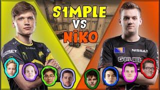 S1mple vs FaZe Niko (With Monesy and Rain) - Fpl Csgo Stream Battles