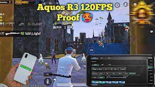 Aquos R3 120Fps pubg test 2024 | Aquos R3 Pubg Test 3.4  | New update 120Fps | Pubg Test 2024 