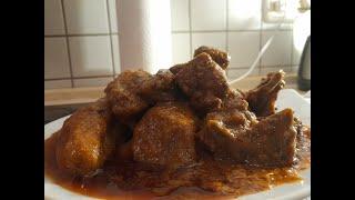 kondrè de chèvre # stewed goat meat plantain# how to prepare kondre#cameroonian delicious kondrè