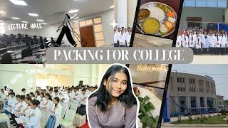 Packing for medical college 🩺 and hostel +shifting vlog+oath taking ceremony+ college tour