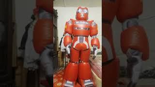 Inflatable robot mascot costume