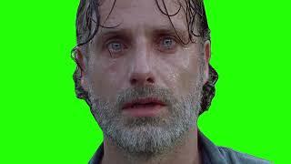 Rick Grimes Crying Green Screen