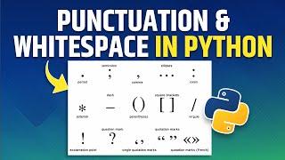 What are Punchuators and Whitespaces Tokens in python - Python Tutorial for Beginners