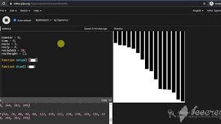 Visualization of bubble sort algorithm.