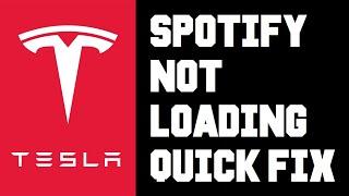 Tesla How To Fix Spotify Not Loading - Quick Fix Music App Spotify Stuck on Loading Screen