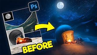 HELMET PHOTO MANIPULATION | Photoshop Editing