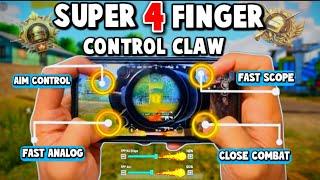 4 Finger Control Claw Pubg Mobile | Best 4 Finger Settings  | Bgmi 4 Finger Control Code