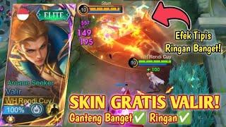 SKIN GRATIS VALIR GANTENGG BANGETT! SKIN VALIR PALING RINGAN! BUILD VALIR TERSAKIT 2025 - MLBB