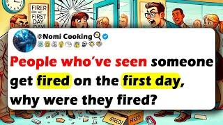 PEOPLE Who’ve Seen Someone Get FIRED On The First Day, Why Were They Fired?