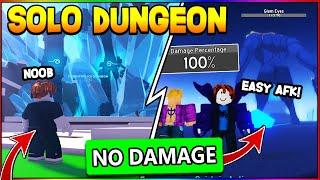 HOW TO SOLO ICE DUNGEON AS A NOOB *0 DAMAGE TAKEN* IN ANIME FIGHTING SIMULATOR! Roblox