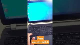 screen freeze? win+ctrl+shift+B