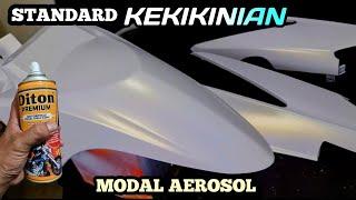 TETAP NGIRIT , REPAINT FULL BODY MOTOR WARNA STABDART KEKINIAN, Pakai aerosol Diton ptemium