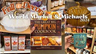 *OMG* FALLDECOR 2024 AT WORLD MARKET & MICHAELS, FALL DECORATING IDEAS ! #falldecor #fallvibes