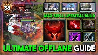 ULTIMATE OFFLANE GUIDE Axe With Max Spell Lifesteal Build 100% Dominate laning Phase Luna DotA 2