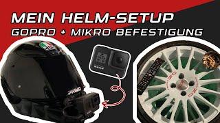 Mein Helm Setup Gopro + Mikro am AGV K1 befestigen ohne Klebepads