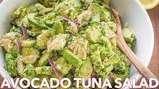 Healthy Avocado Tuna Salad Recipe + Light Lemon Dressing