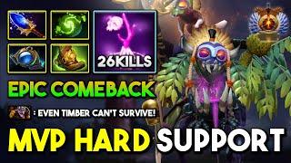 MVP HARD SUPPORT Witch Doctor Aghs Scepter + Refresher EPIC Comeback Even Timbersaww Can't Survive